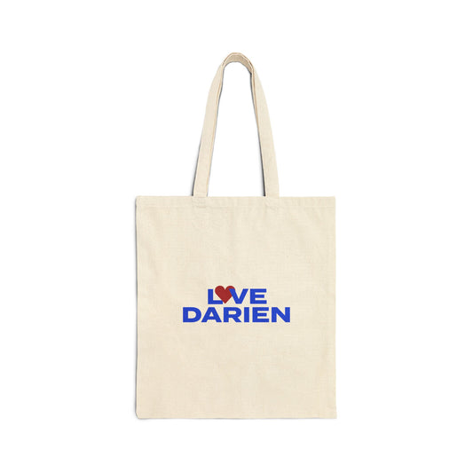 Love Darien Cotton Canvas Tote Bag
