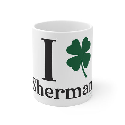 I Clover Sherman Mug 11oz
