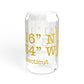 Redding Coordinates Sipper Glass, 16oz