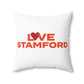 Love Stamford Spun Polyester Square Pillow