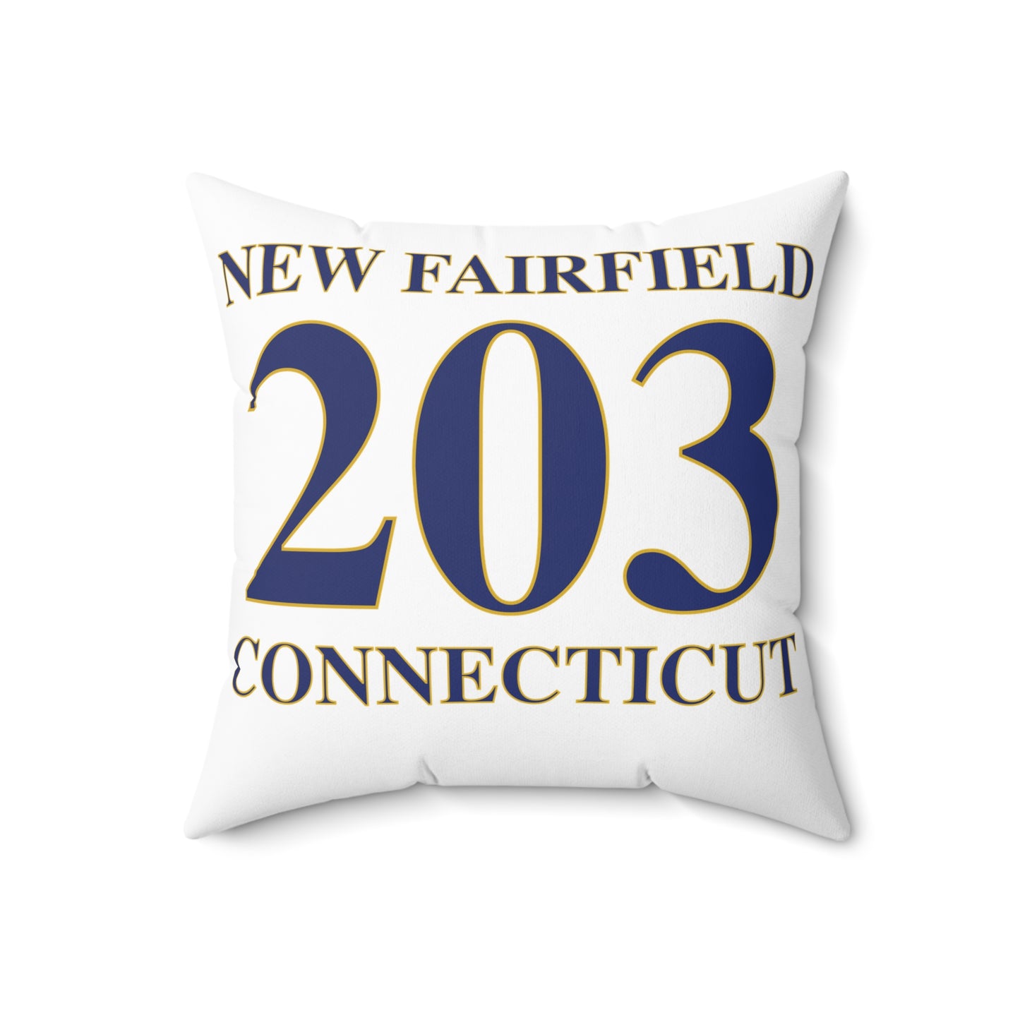 New Fairfield 203 Connecticut Spun Polyester Square Pillow
