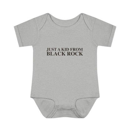Just a kid from Black Rock Infant Baby Rib Bodysuit