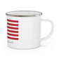 Tolland Connecticut Flag Enamel Camping Mug