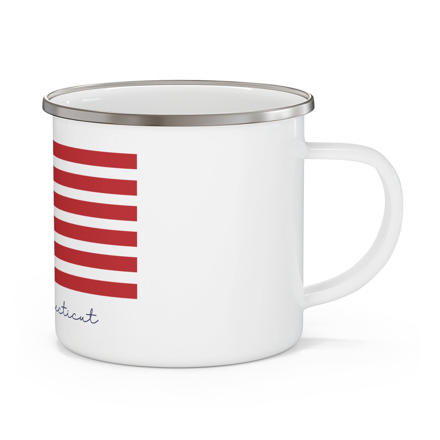 Tolland Connecticut Flag Enamel Camping Mug