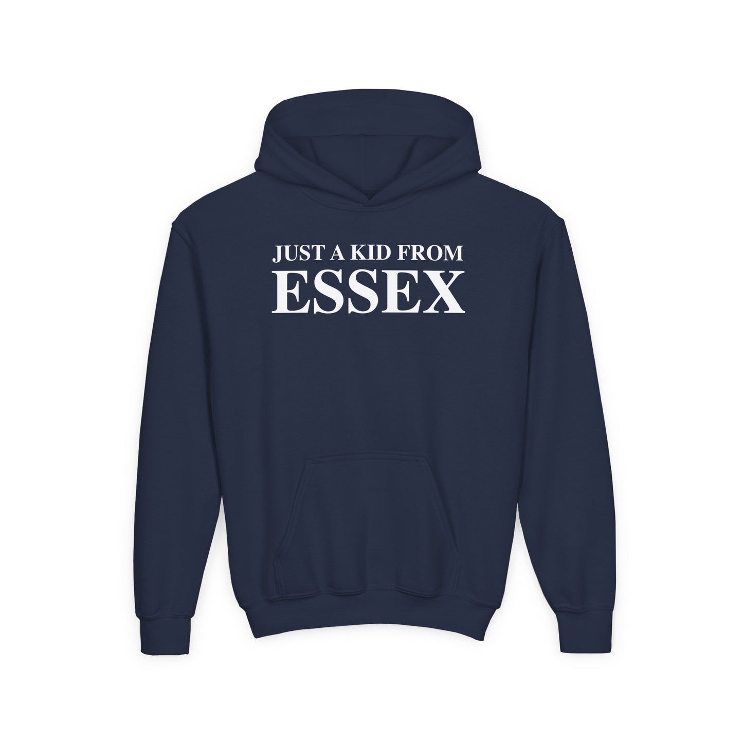 Just a kid from Essex Youth Heavy Blend Hooded Sweatshirt
