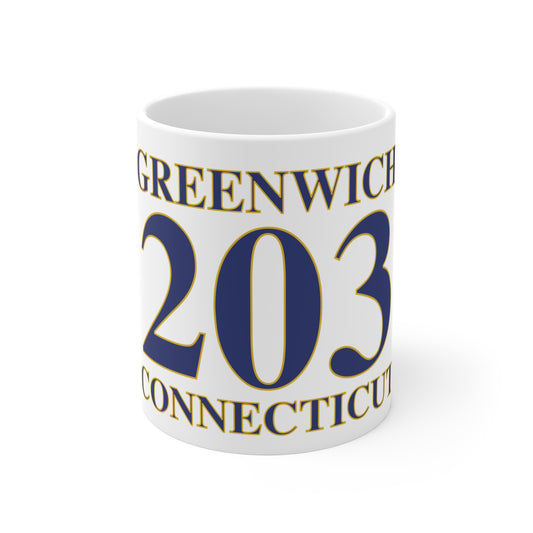 Greenwich 203 Connecticut Mug 11oz