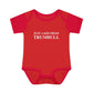 Just a kid from Trumbull  Infant Baby Rib Bodysuit