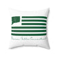 Beacon Falls Connecticut St. Patrick’s Day Flag Spun Polyester Square Pillow