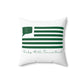 Rocky Hill Connecticut St. Patrick’s Day Flag Spun Polyester Square Pillow