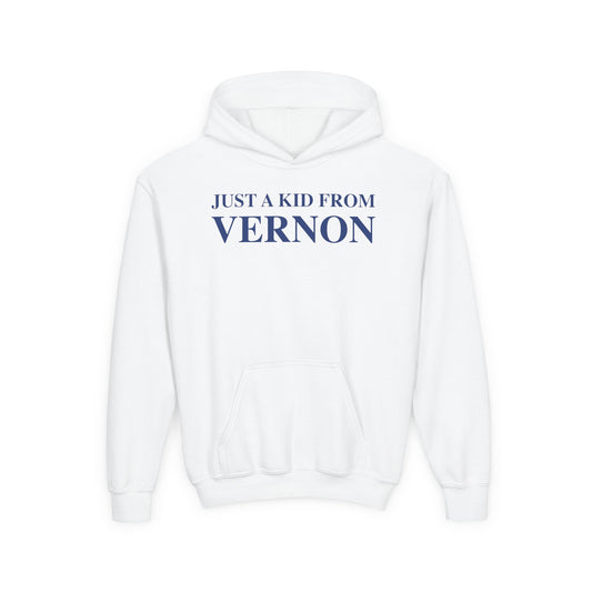 Just a kid from Vernon Youth Heavy Blend Hooded Sweatshirt