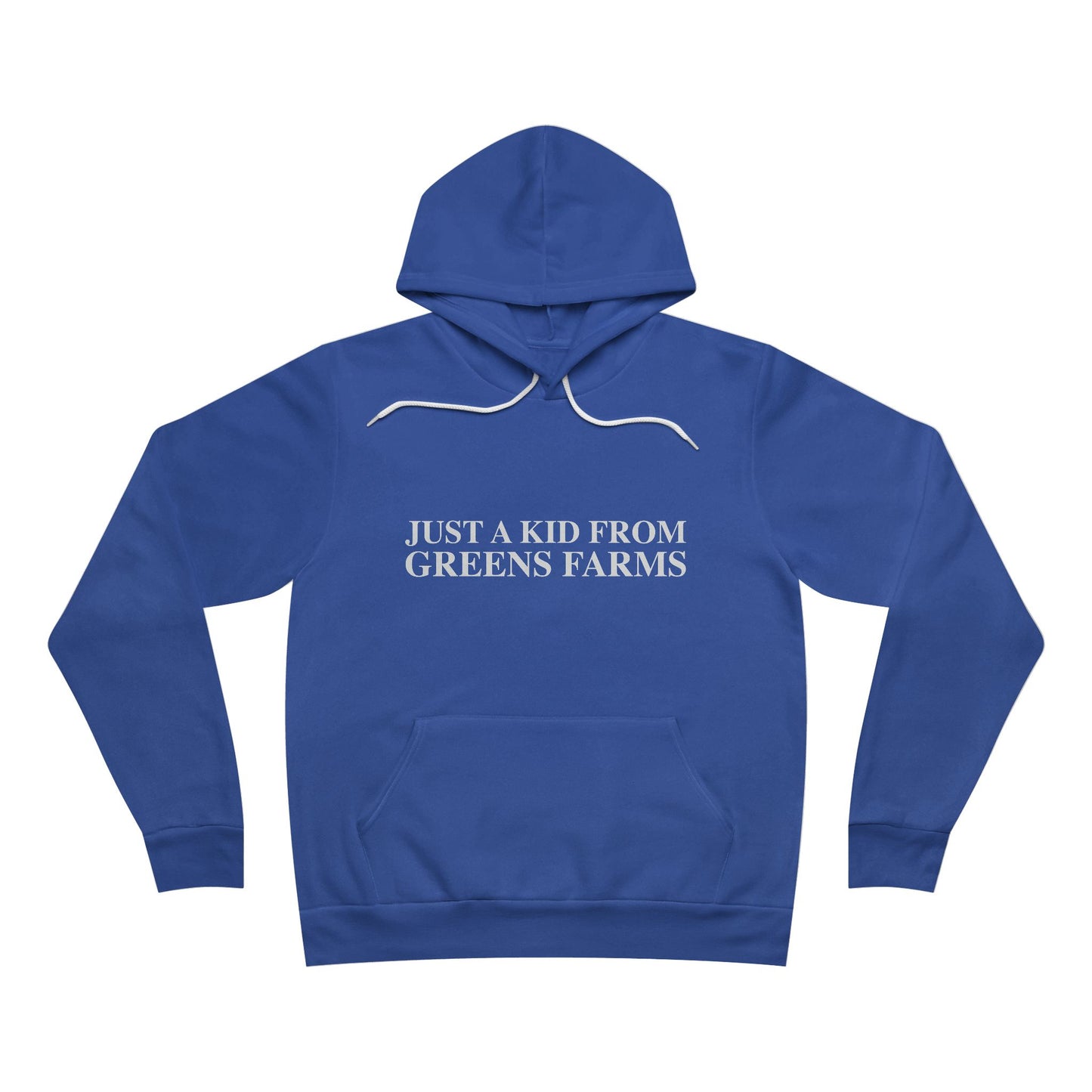 Just a kid from Greens Farms Unisex Sponge Fleece Pullover Hoodie