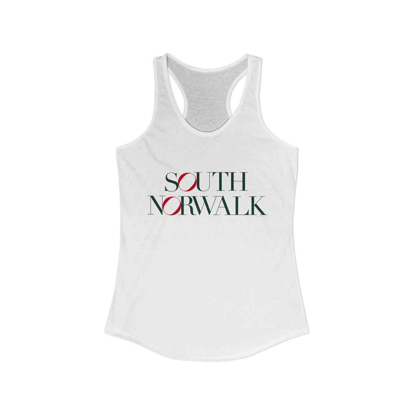 41 Tilt South Norwalk Women's Ideal Racerback Tank Top