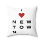 Newtown Vision Spun Polyester Square Pillow
