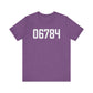06784 Sherman CT Zip Code Unisex Jersey Short Sleeve T-Shirt