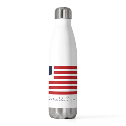New Fairfield Connecticut Flag 20oz Insulated Bottle