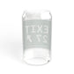 Vintage Exit 27 Merritt Parkway Sign Sipper Glass, 16oz