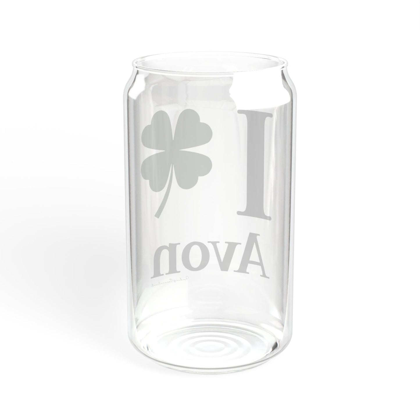 I Clover Avon Sipper Glass, 16oz