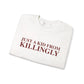 Just a kid from Killingly Unisex Heavy Blend™ Crewneck Sweatshirt