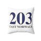 203 East Norwalk Spun Polyester Square Pillow
