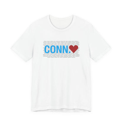 Connecticut Love Unisex Jersey Short Sleeve T-Shirt
