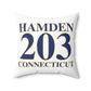Hamden 203 Connecticut Polyester Square Pillow