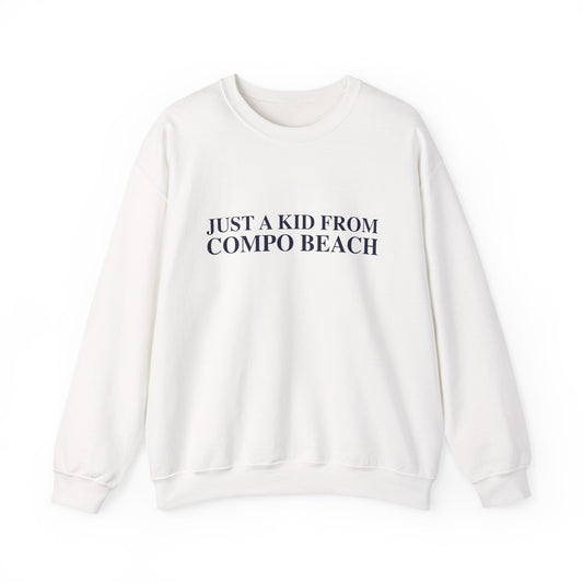 Just a kid from Compo Beach Unisex Heavy Blend™ Crewneck Sweatshirt
