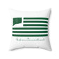 Goshen Connecticut St. Patrick’s Day Flag Spun Polyester Square Pillow