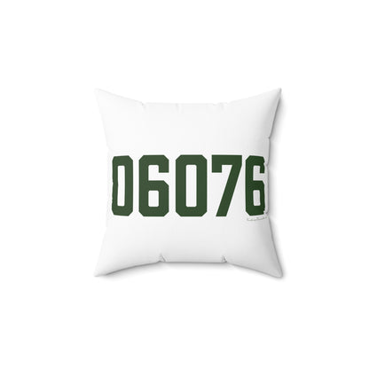 06076 Union Connecticut Zip Code Spun Polyester Square Pillow