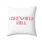 41 Tilt Greenfield Hill Spun Polyester Square Pillow