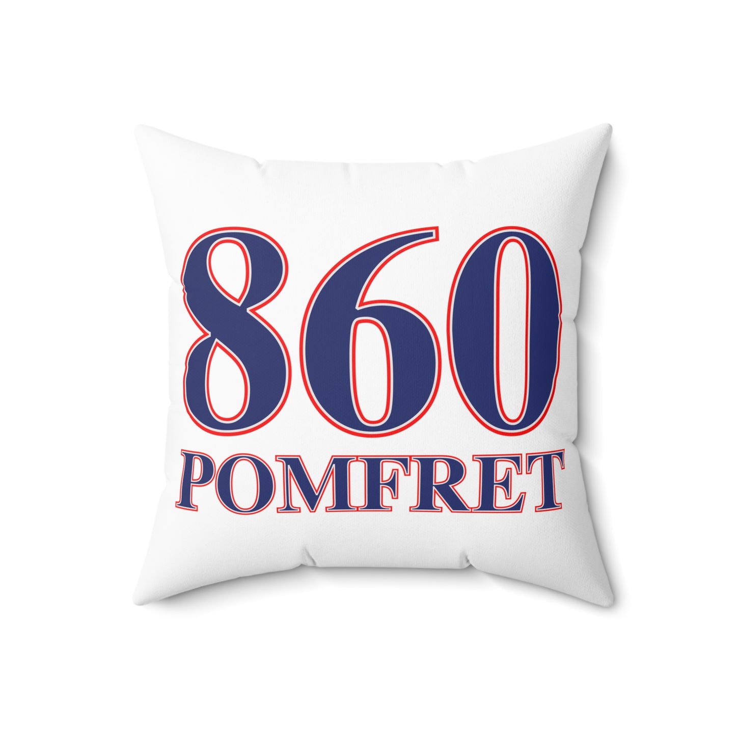 860 Pomfret Red, White & Blue Spun Polyester Square Pillow