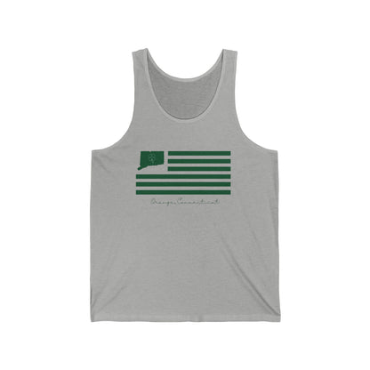 Orange Connecticut St. Patrick’s Day Flag Unisex Jersey Tank Top