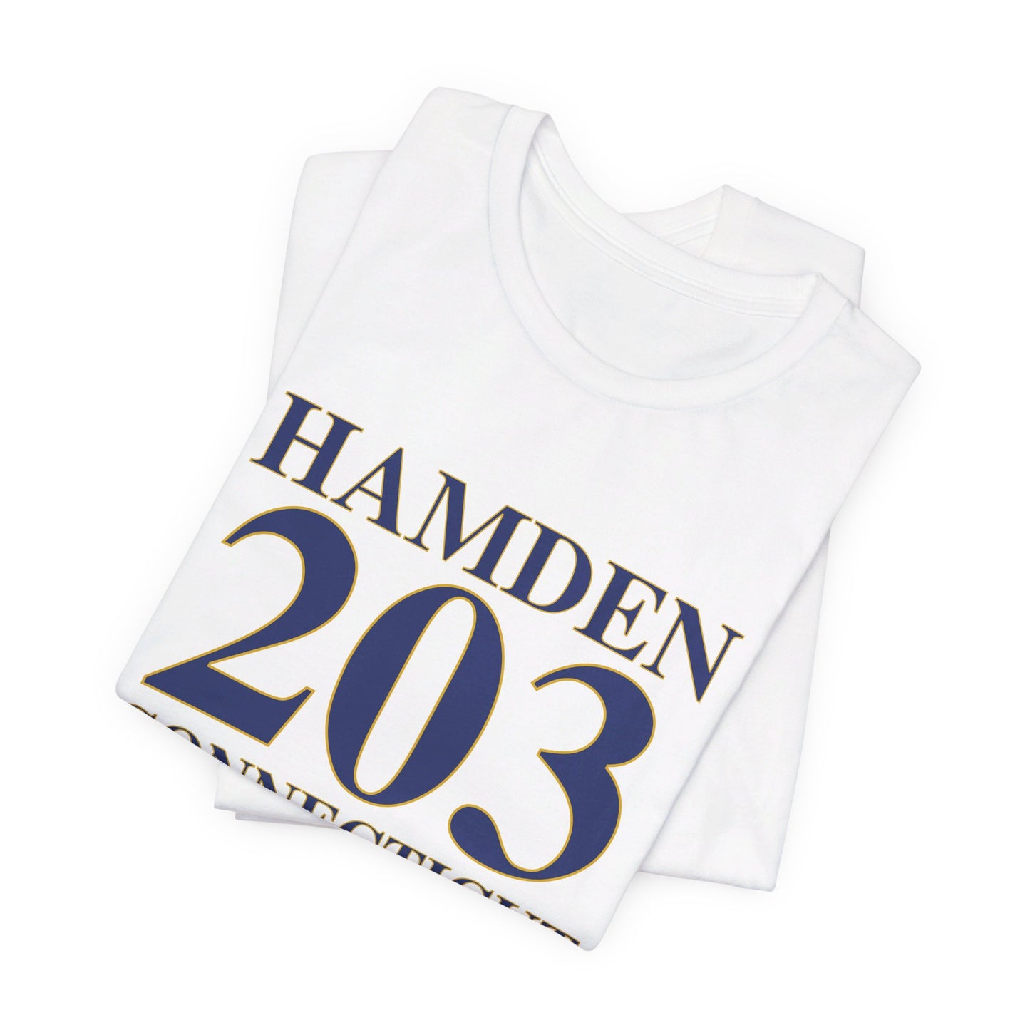 Hamden 203 Connecticut Unisex Jersey Short Sleeve Tee