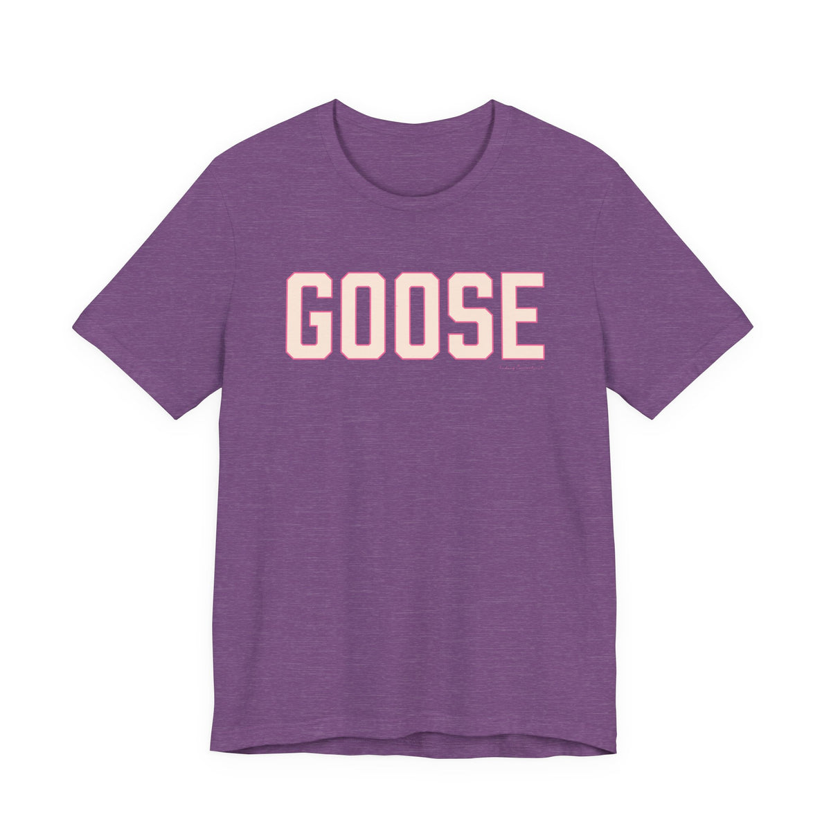 Goose Zip Code Peach and Pink Unisex Jersey Short Sleeve T-Shirt