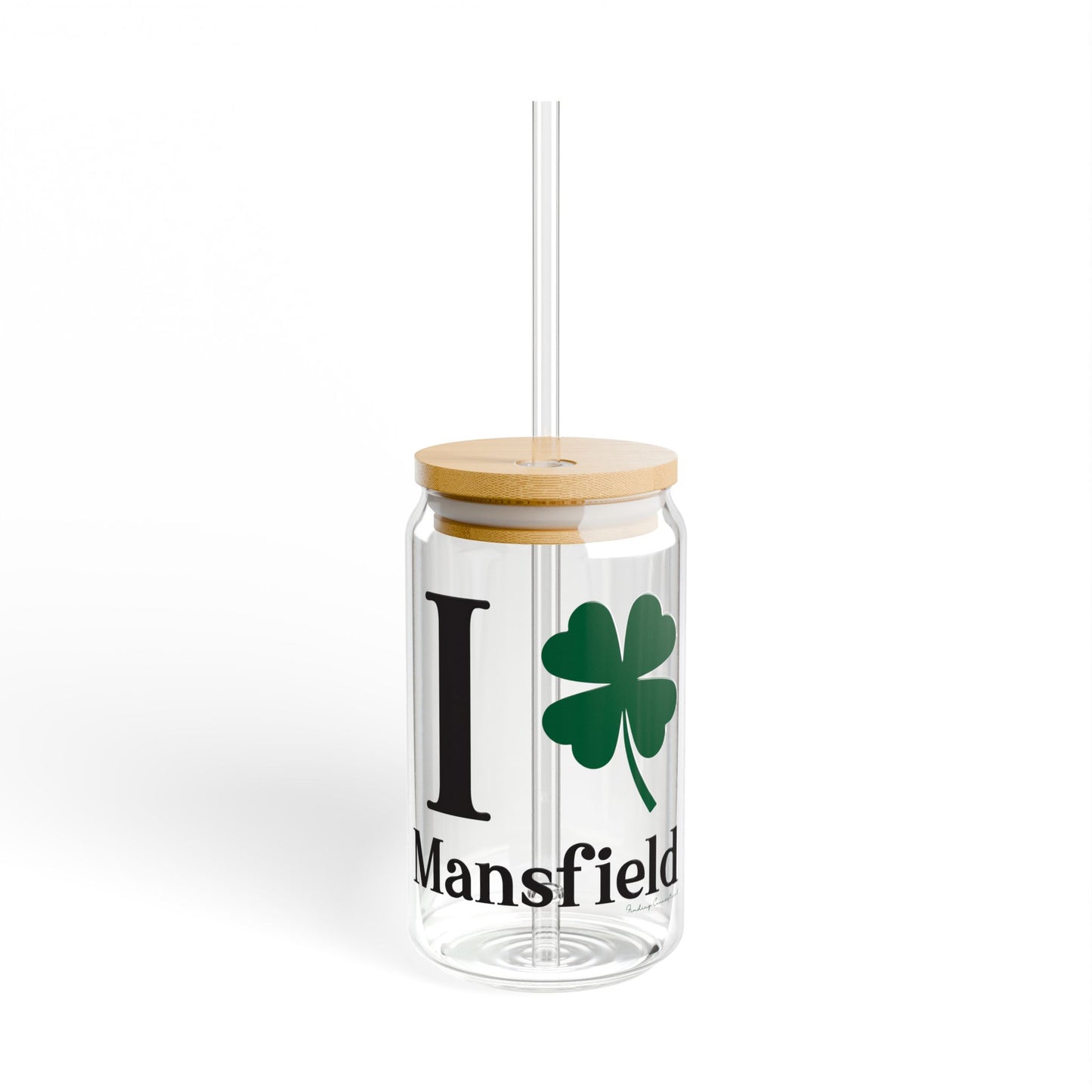 I Clover Mansfield Sipper Glass, 16oz