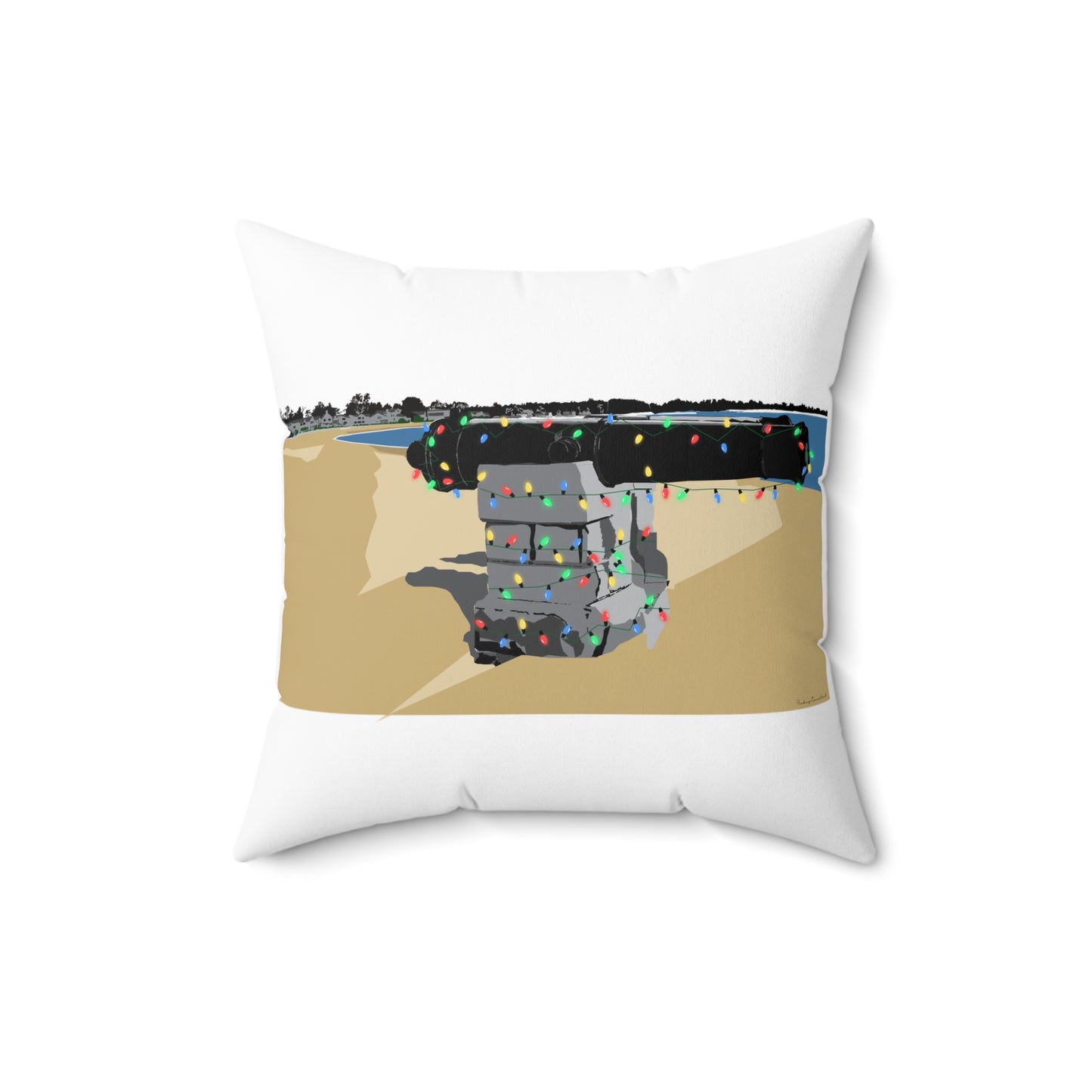 Compo Cannon Lights Spun Polyester Square Pillow