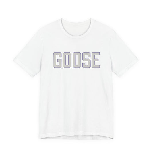 Goose Zip Code Gray & Purple Unisex Jersey Short Sleeve T-Shirt