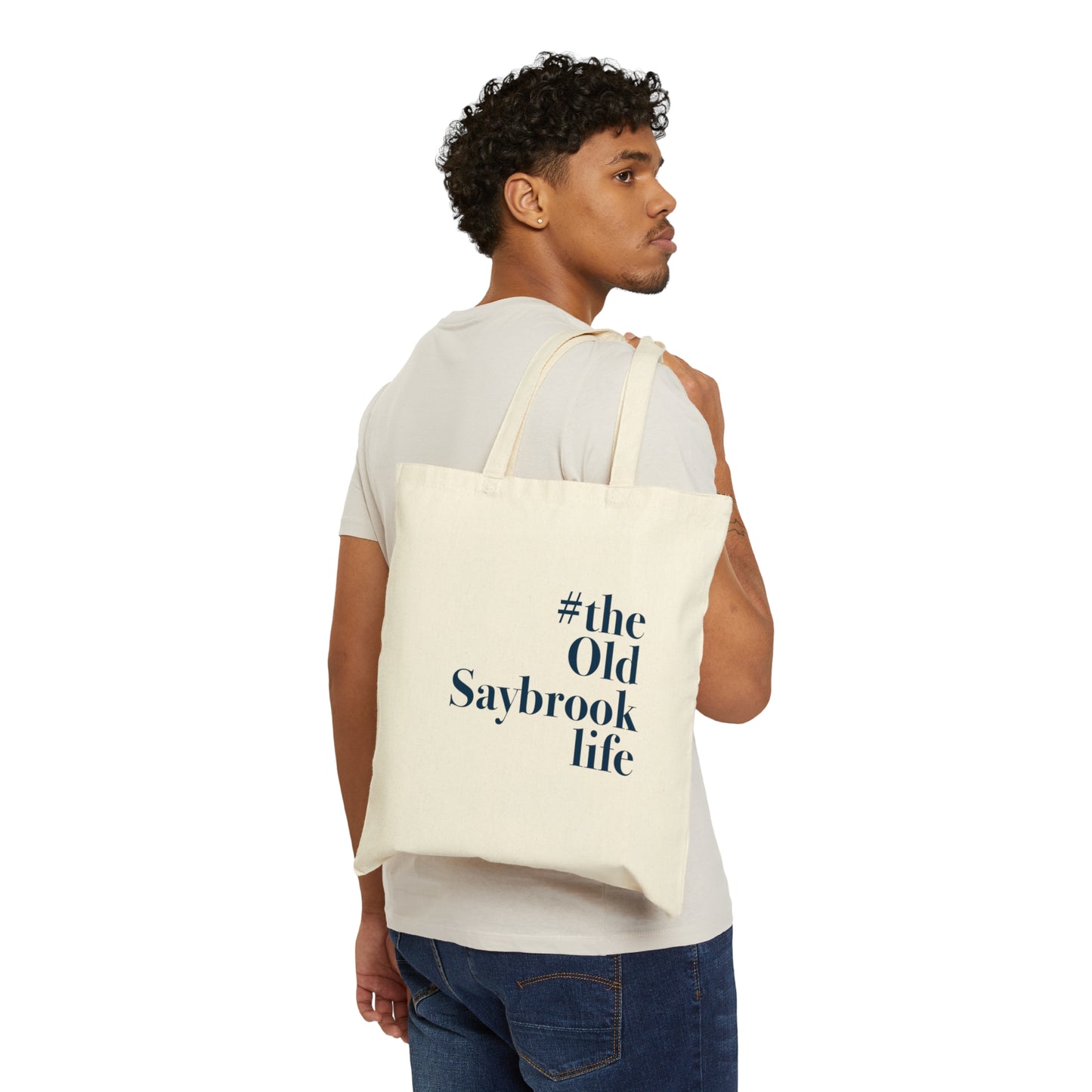 #theoldsaybrooklife Cotton Canvas Tote Bag