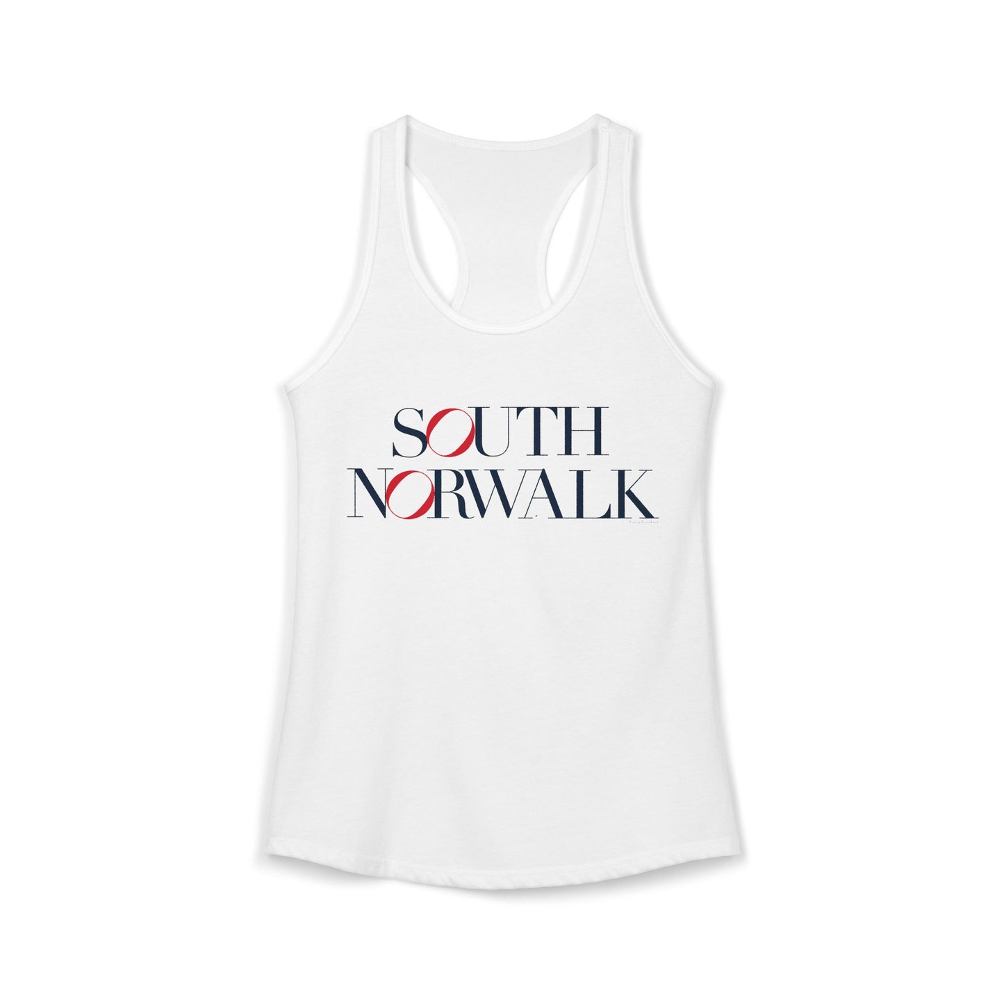 41 Tilt South Norwalk Women's Ideal Racerback Tank Top