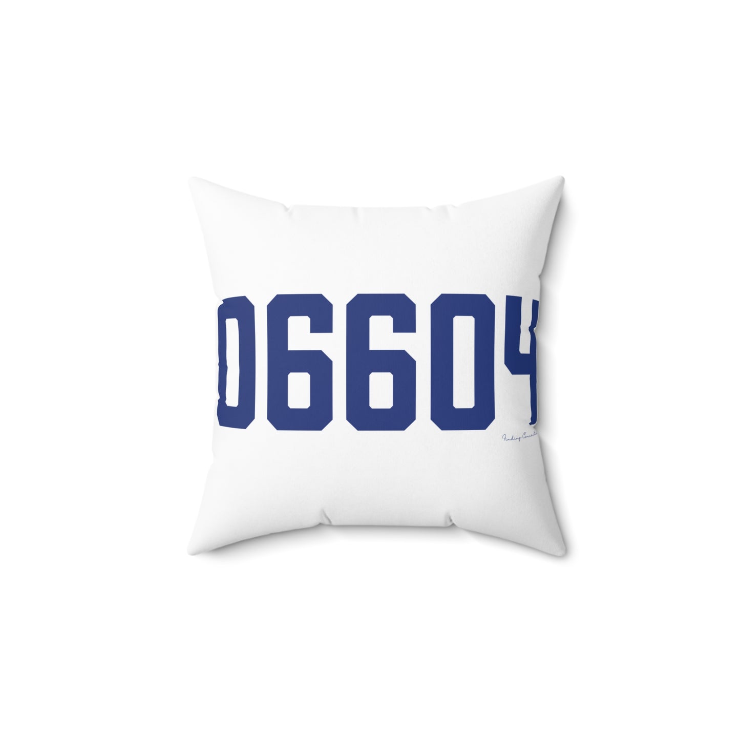 06604 Bridgeport Connecticut Zip Code Spun Polyester Square Pillow