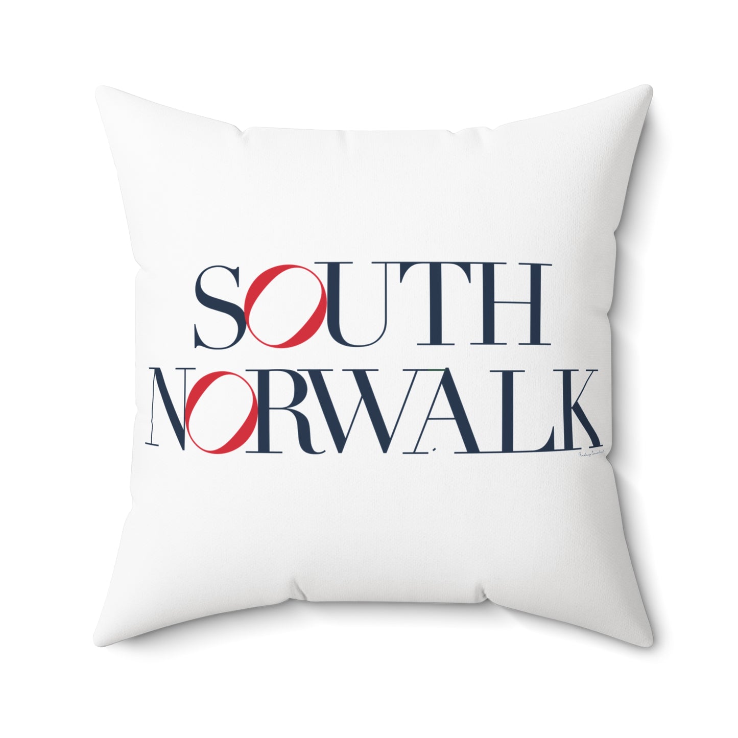 41 Tilt South Norwalk Spun Polyester Square Pillow