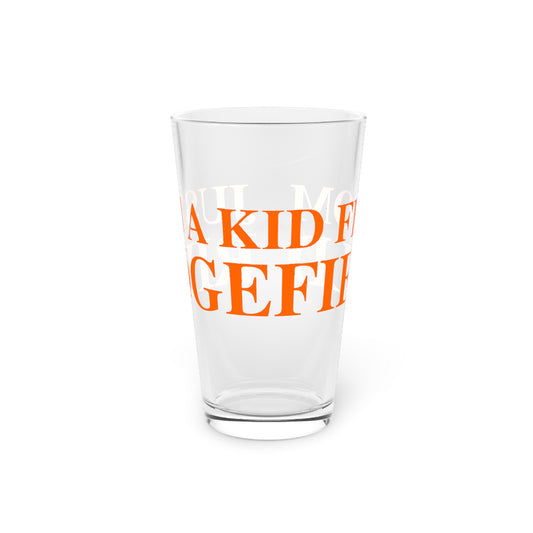 Just a kid from Ridgefield Pint Glass, 16oz