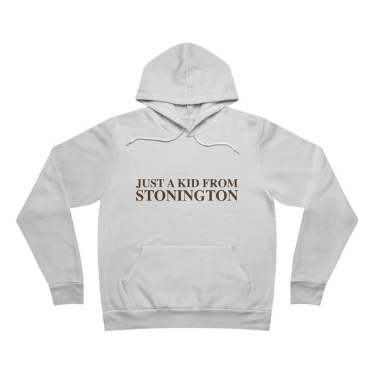 Just a kid from Stonington Unisex Sponge Fleece Pullover Hoodie