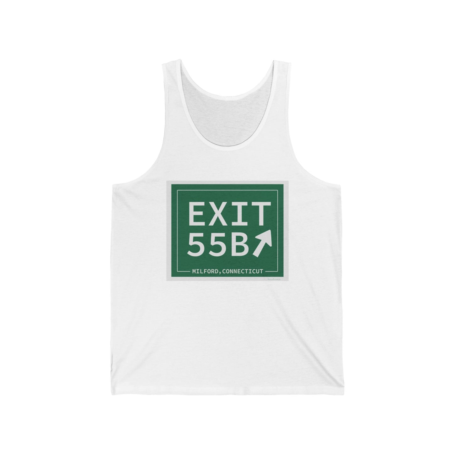 Vintage Exit 55B WCP Sign Unisex Jersey Tank Top