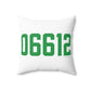 06612 Easton Connecticut Zip Code Spun Polyester Square Pillow
