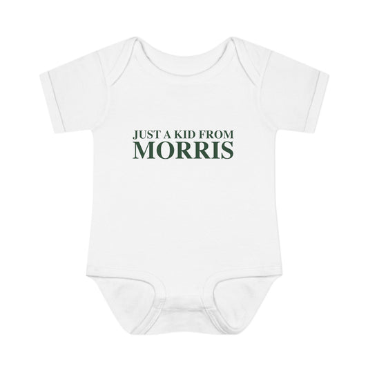 Just a kid from Morris Infant Baby Rib Bodysuit