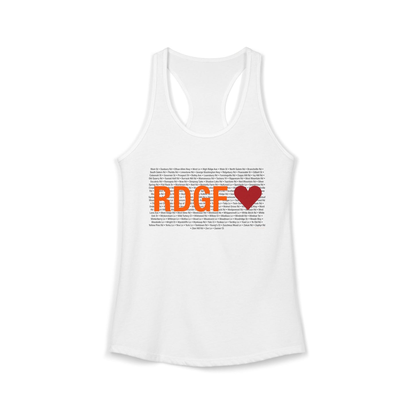 Ridgefield Love  Women's Ideal Racerback Tank Top