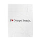 I Heart Compo Beach. Velveteen Plush Blanket