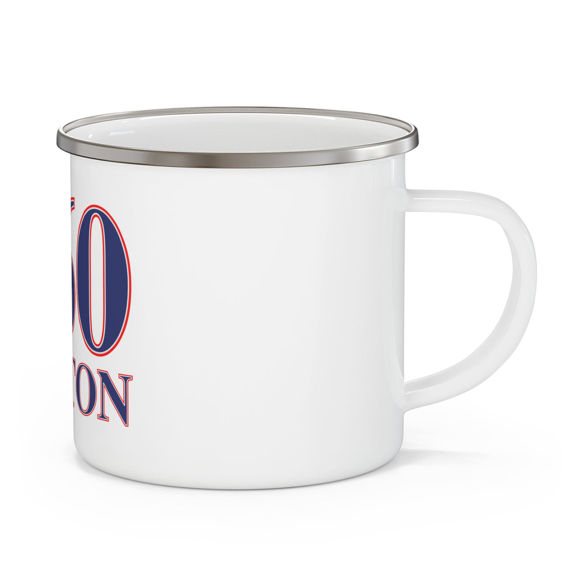 860 Canton Red, White & Blue Enamel Camping Mug