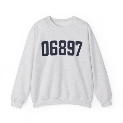 06897 Wilton Connecticut Zip Code Unisex Heavy Blend™ Crewneck Sweatshirt