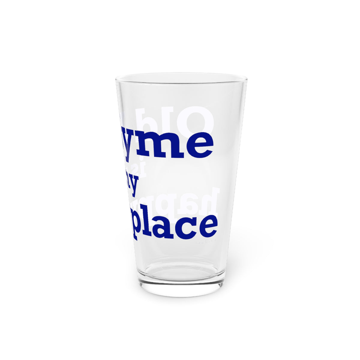 Old Lyme is My Happy Place Pint Glass, 16oz